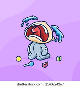 crying baby for 404 error concept