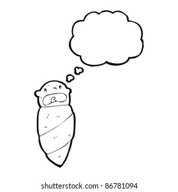 caricatura de bebé llorando