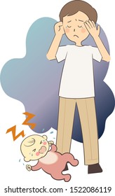 A crying baby and a lost father