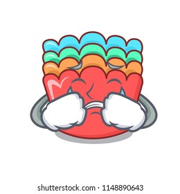 Crying baking molds mascot cartoon