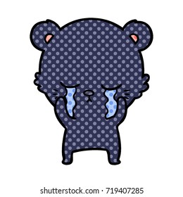 crying bear cartoon chraracter