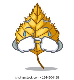 Crying birch leaves spread the cartoon sticks