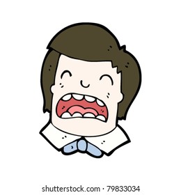 Karikatur eines Weinjungen