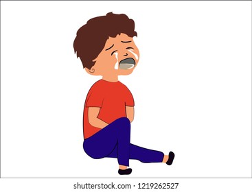 crying boy vector illustration, tear, crying little boy, lonely boy,crying child

