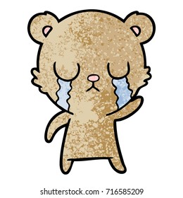 crying cartoon bear