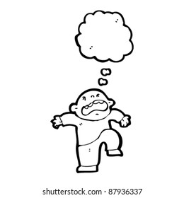 niño de caricatura en llanto