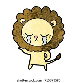león de caricatura en llamas