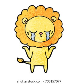 león de caricatura en llamas