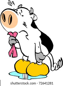 crying cow