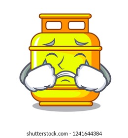 Crying creative in gas cartoon tank container