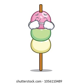 Crying dango mascot cartoon style