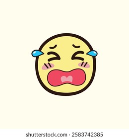 Crying Doodle Emoji for design needs, Landing Pages, Animation, Apps, Presentations, Content Creator and other Promotions