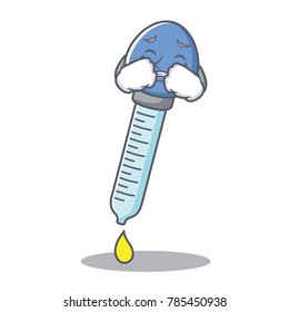 Crying dropper character cartoon style