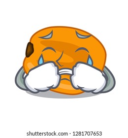 Crying eat corn nuts in cartoon shape