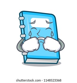 Crying education mascot cartoon style