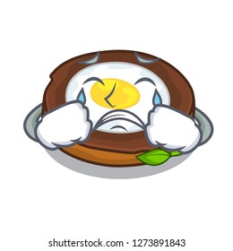Crying egg scotch on character wood boards