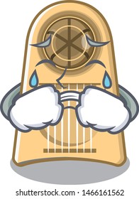 Crying egg slicer in the mascot shape