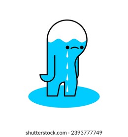 Crying emotion. Cry icon. Sadness concept