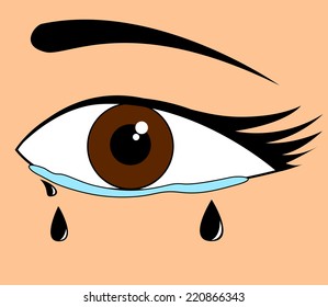 crying eye