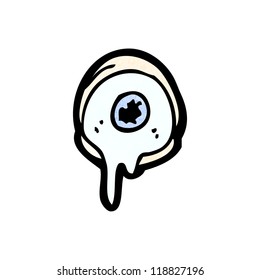 caricatura de ojos llorosos