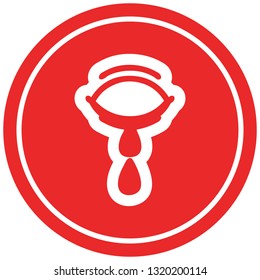 crying eye circular icon symbol