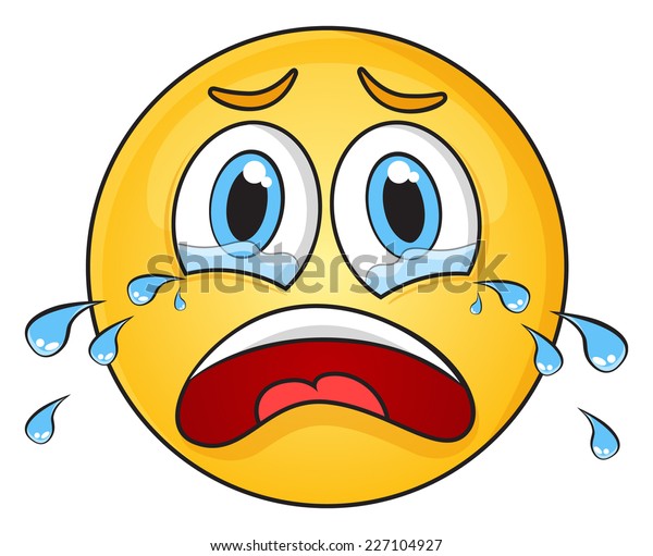 Crying Face Stock Vector (Royalty Free) 227104927