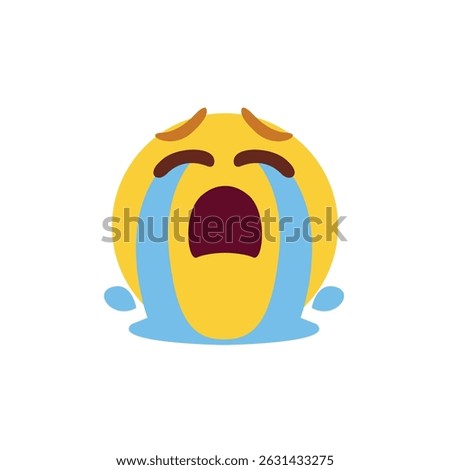 crying face cry sad emoji vector symbol sign icon illustration