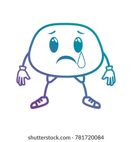 crying face emoji character