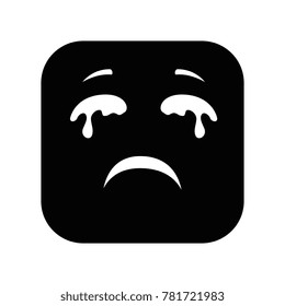 crying face emoji character