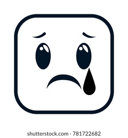 crying face emoji character