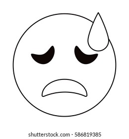 crying face emoticon funny thin line