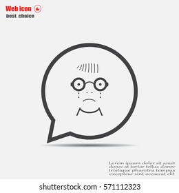crying face sign icon
