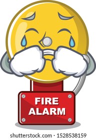 Crying fire alarm with the character shape