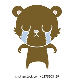 oso de dibujos animados de color llano