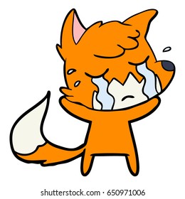 weinende Foxenkartoon