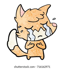 crying fox cartoon