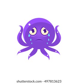 Crying Funny Octopus Emoji