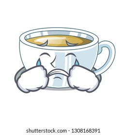 Crying ginger tea in the cartoon shape