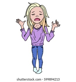 Crying girl