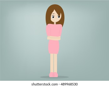 crying girl cartoon 