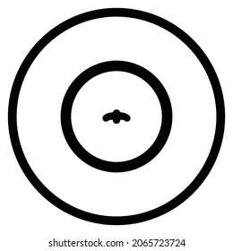 crying Icon. Flat style Circle Shape isolated on white background. Vector illustration
