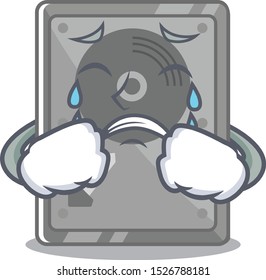 Crying internal hard drive above character table