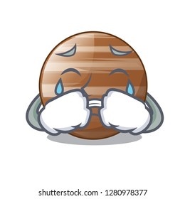 Crying jupiter planet the isolated with mascot