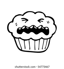 crying muffin cartoon