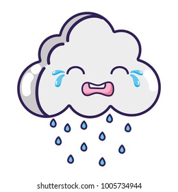 crying natural cloud weather kawaii