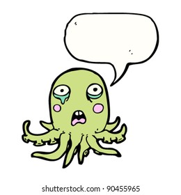 crying octopus cartoon