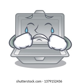 Crying open styrofoam in the character box