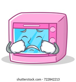 Crying oven microwave character cartoon