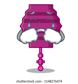 Crying paper lantern mascot cartoon