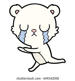 crying polar bear cartoon